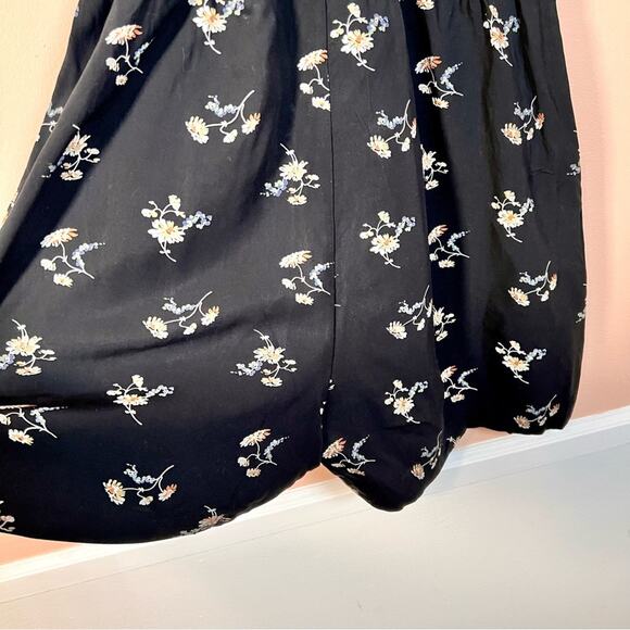 Madewell | Black Floral Romper Size Small - Picture 4 of 14